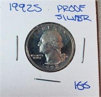 1992S Washington 90% Silver Quarter Proof