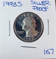 1998S Washington 90% Silver Quarter Proof