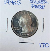 1996S Washington 90% Silver Quarter Proof