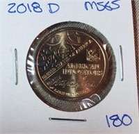 2018D American Innovation Dollar Introductory Coin