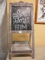 LARGE CHALK BOARD STAND VERY ORNATE