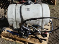 65 Gallon Tank with Hydraulic Pump Filling