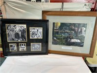 THE THREE STOOGES FRAMED PORTRAIT AND WOODLAND SER