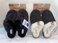 DEARFOAMS - 2 PAIRS OF WOMEN’S SLIPPERS