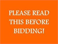 READ AUCTION DETAILS PLUS TERMS AND CONDITIONS