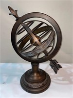 METAL ARMILLARY ART DECORATION