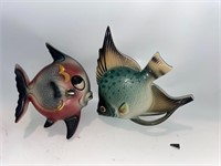 CERAMIC BATHROOM WALL FISH /2QTY /SMALL CHIP ON