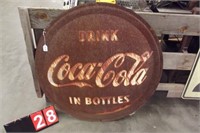 COCA COLA FLANGE SIGN 36"