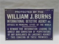 WJ Burns Aluminum No Trespassing Sign