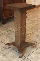 Solid oak plant stand