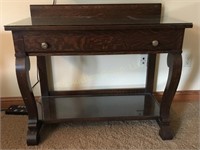 Vintage solid wood entry table