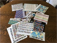 Stamps - Variety of uncanceled sheets