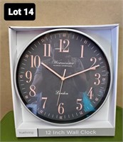 12" wall clock