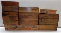 Lot of Old Wood Cheese Boxes