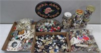 Lot of Old Sewing Buttons