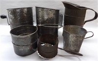 Vintage Measuring Cups & Flour Sifters