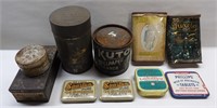 Lot of Old Tins