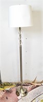 MODERN CHROME & GLASS FLOOR LAMP