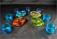 COLOURED GLASS CANDLE VOTIVES
