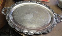 Lg. Fancy Silver Tray