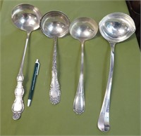 4 Silver Ladles