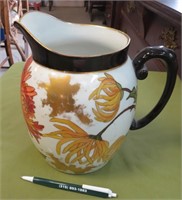 T & V Limoges Floral Pitcher