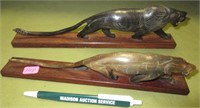 2 Carved Animals