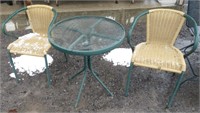 Patio Stand & 2 Chairs