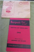 1941 Burpees Seed Catalog w/ Env.