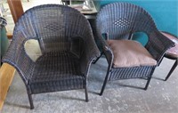 2 Wicker Patio Chairs