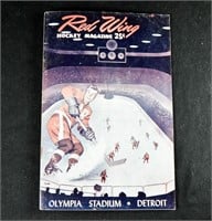 1954-55 DETROIT RED WINGS GAME PROGRAM Canadiens