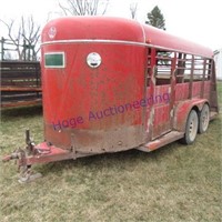 Kiefer 5.5X16ft BH livestock trailer, 2" ball