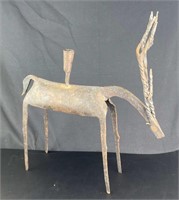 Mid Century Modern Brutalist Antelope Sculpture