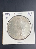 1884-O Morgan Silver $1 Dollar U.S. Coin BU