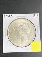 1925 Peace $1 Dollar U.S. Coin BU