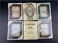 Assorted Hand Painted NOS Gift Clocks