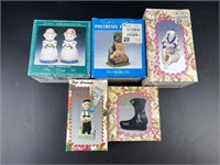 Assorted Porcelain / Resin Collectibles in Box