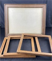 Assortment of Empty Vintage Wood Frames