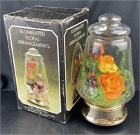 Illuminated Floral Display NOS in Box