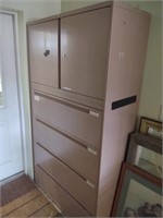Metal Filing Cabinets with 4 Drawers, 2 cupboards