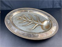 W.M. Rogers Silverplate Tree of Life Tray #818