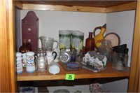 lot of glass and c and o canal glasses