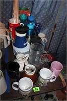 lot of mugs and cups