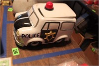 police car cookie jar