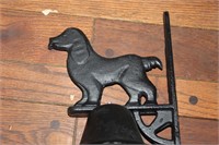 black dog cast iron bell