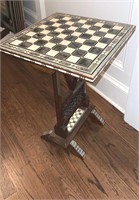 Inlaid Tilt-Top Chess Table