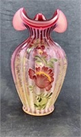 Vintage Fenton Hand-Painted 95th Anniversary Vase