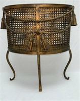 Iron Fireside Basket/Magazine Rack