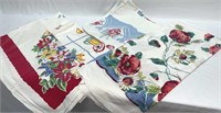 Lot of Four Vintage Tablecloths