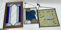 Three Pieces Leaded Glass